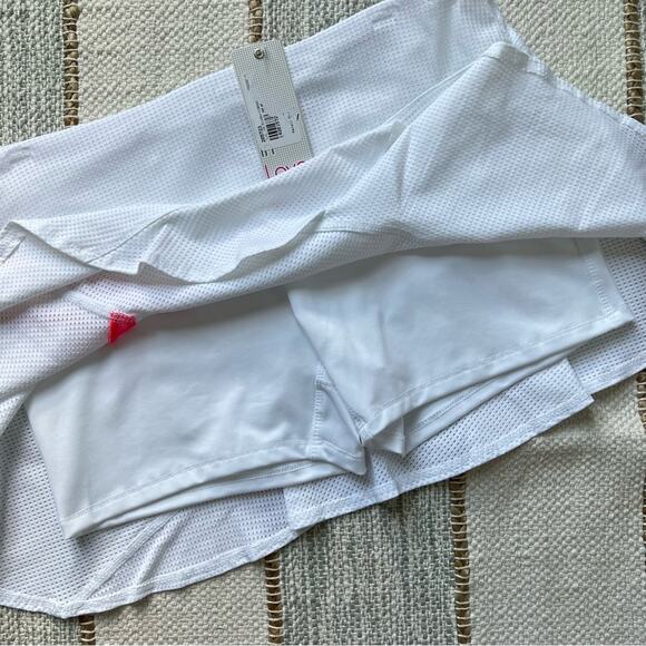 Lucky in Love Mesh Love White Standard Length Tennis Skort Women’s Size Large - Picture 4 of 11